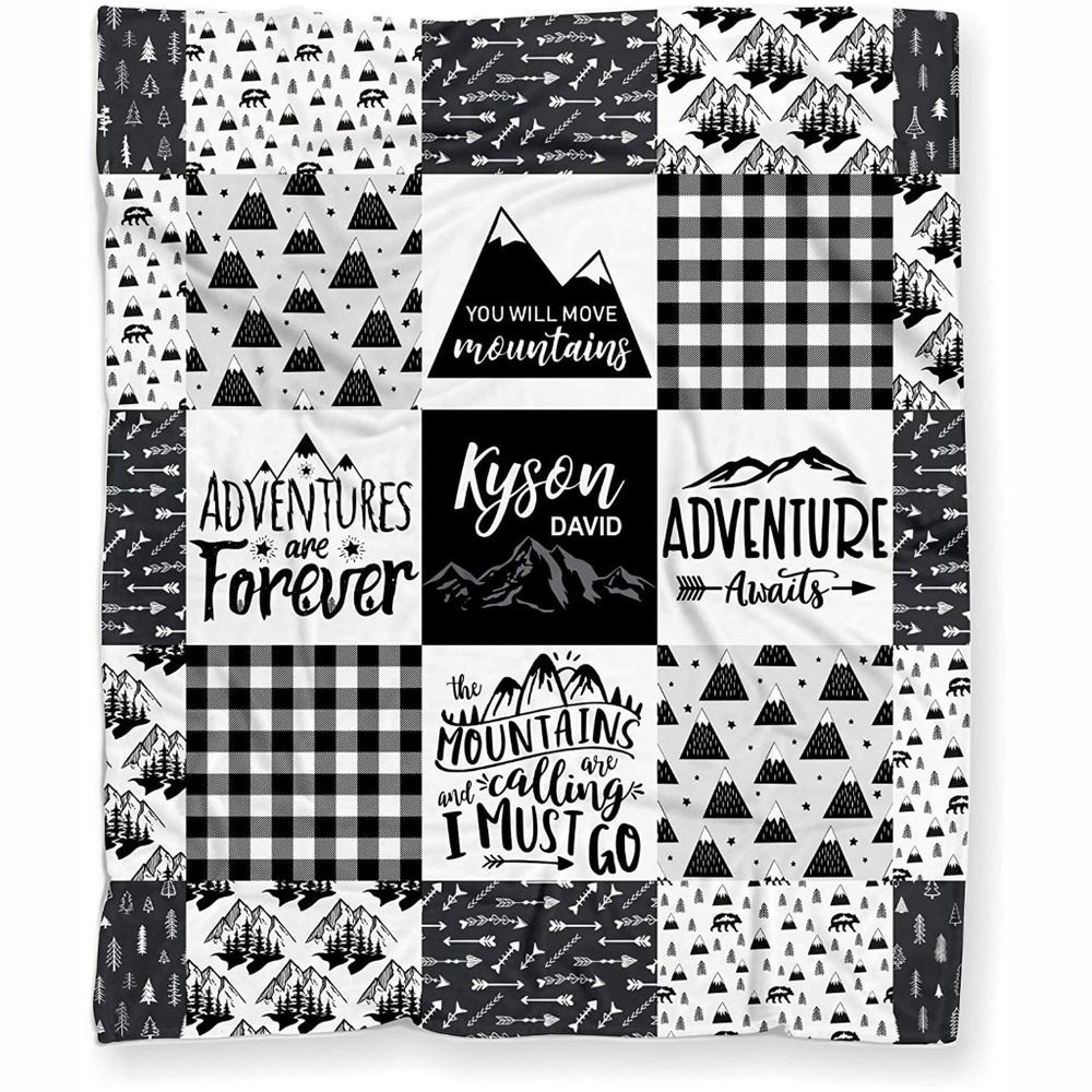 Custom Woodland Adventure are Forever Baby Blanket